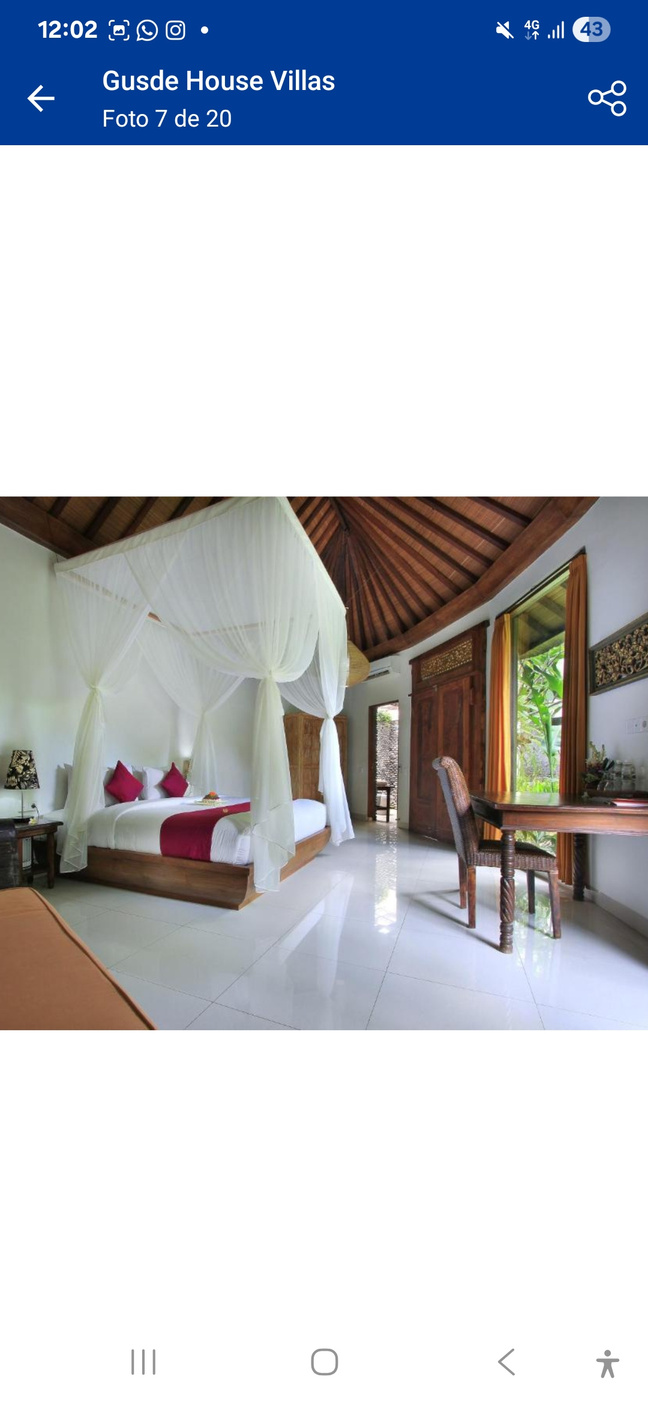 Dormitorio de la villa